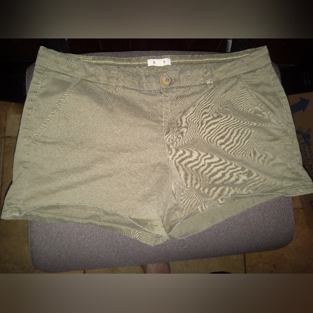 Army Green Jean Shorts
